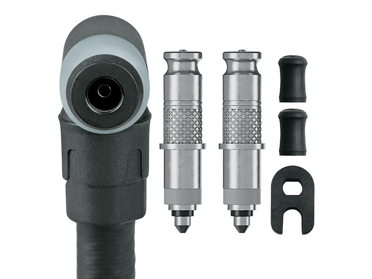 Schwalbe CLIK VALVE-Umrüst-Set DV mit SKS-CLIK TEC-Pumpenkopf
